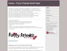 Tablet Screenshot of furryfriendsnortheast.co.uk